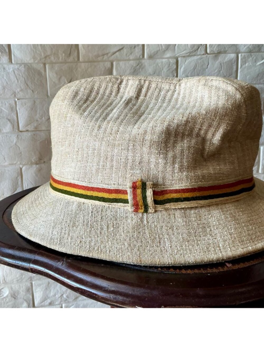 Vintage Churchill LTD Tweed Fedora Walking Hat with Striped Hatband - Picture 3 of 11